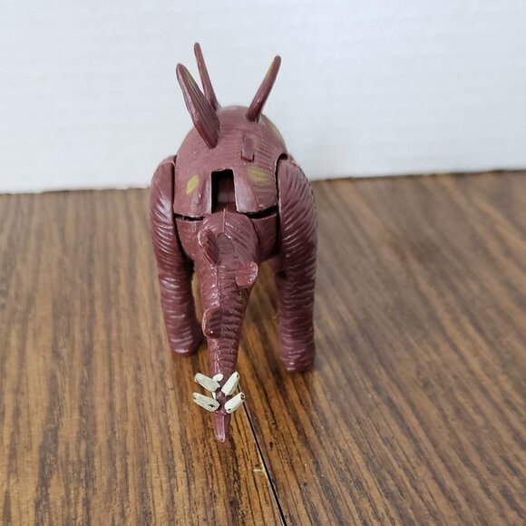 Stegosaurus 4 Inch Red Plastic Dinosaur Toy K&M 2001 - Picture 4 of 6